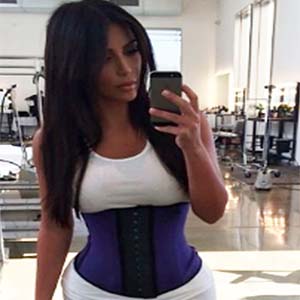 Kim Kardashian Blue Waist Trainer Garment
