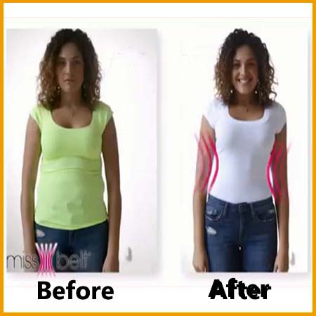 Miss Belt Waist Trainer Before and After Result