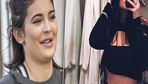 Kylie Kardashian waist trainer result