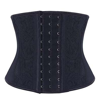 Lover-Beauty Women's Latex Short Torso Waist Trainer Corset