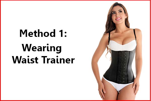 Wearing a waist trainer