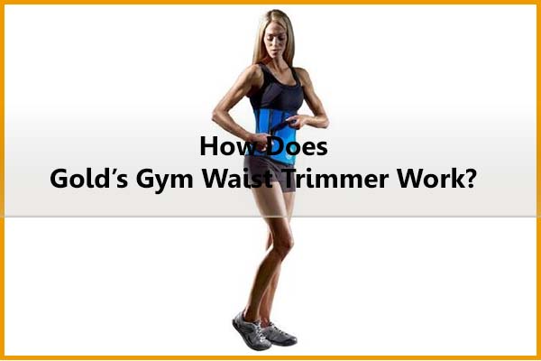 How does Gold's Gym waist trimmer belt work